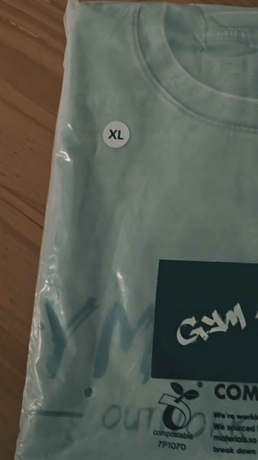 Washed light gray oversized T shirt