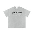 Washed light grey oversized T shirt