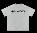 Washed light grey oversized T shirt