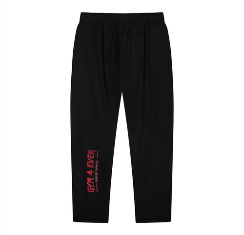 Black lightweight tapered joggers