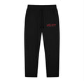 Black lightweight tapered joggers