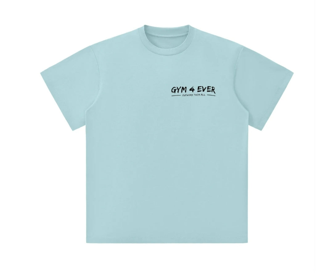 Duck egg blue oversized T shirt